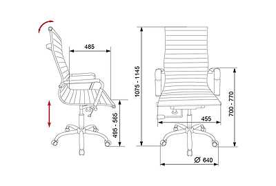Кресло для руководителя Бюрократ CH-883/IVORY - фото товара 10 из 13