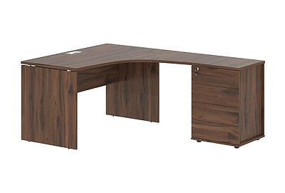 Стол для руководителя эргономичный с тумбой Edis EDCET 1318(R) - фото товара 1 из 3