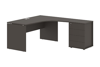 Стол для руководителя эргономичный с тумбой Edis EDCET 1518(R) - фото товара 1 из 3