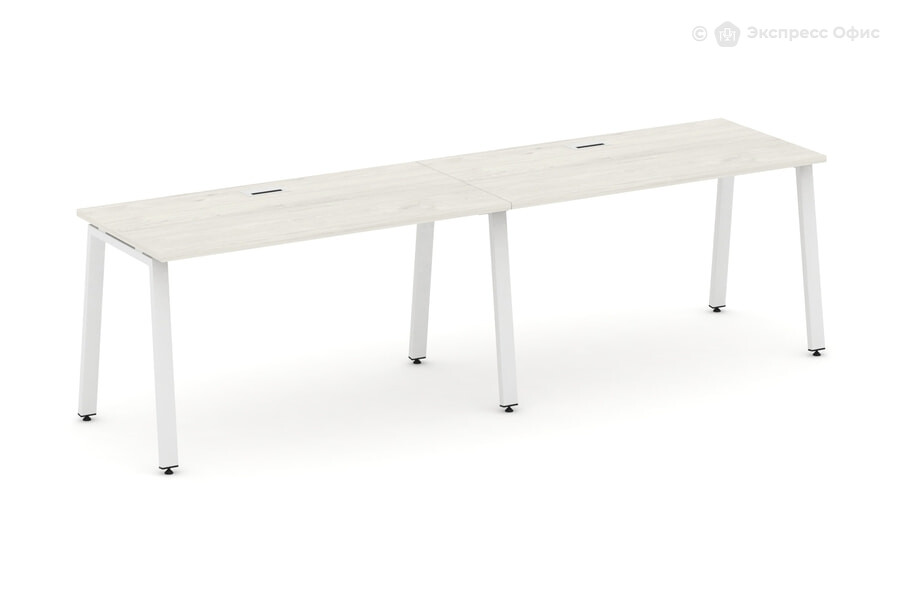  Стол-бенч односторонний Style Project SN-6A.ORS-023 Дуб Наварра/Металл белый - фото товара 1 из 1