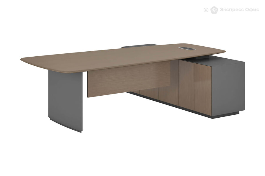  Стол для руководителя Foster FT2322L Серебряная жемчужина TA21/Серый - фото товара 1 из 3