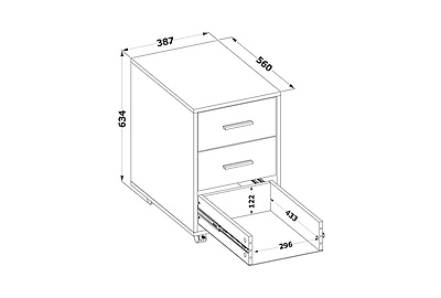 Тумба для документов КТ-350 - фото товара 4 из 5