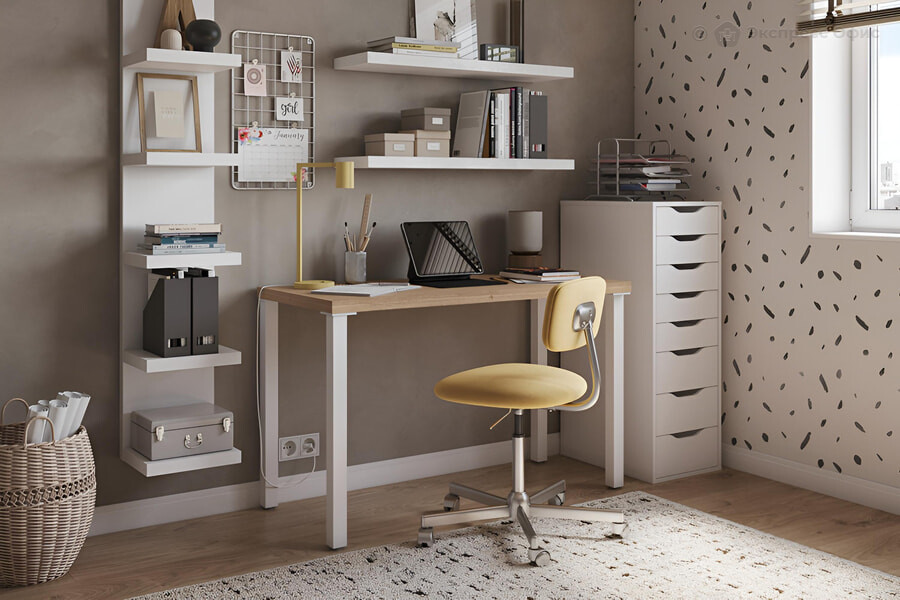 Домашний офис Scandi Home Дуб беленый - фото товара 1 из 7