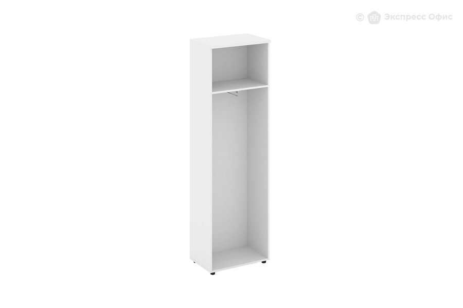  Шкаф для одежды узкий неглубокий Style Project SN.GB-001 Белый/Дуб Наварра/Черный - фото товара 2 из 3