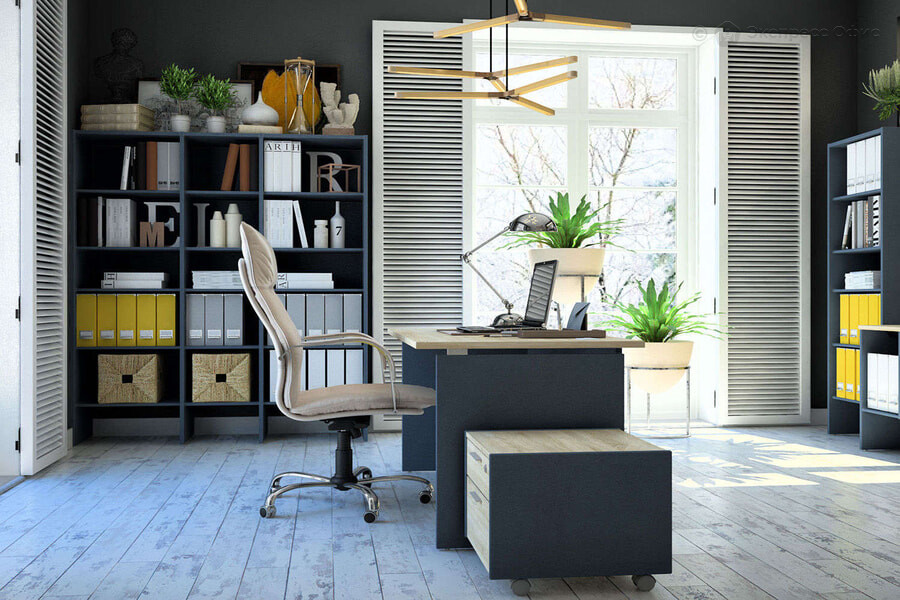 Офисная мебель для персонала Инновация Дуб сонома/Антрацит - фото товара 7 из 28
