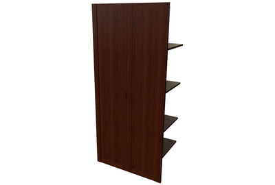 Наполнение двустворчатого шкафа с деревянными дверьми и вешалкой Princeton 22552 - фото товара 1 из 2