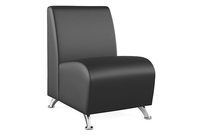 Мягкое кресло прямое одноместное Интер хром - фото товара 1 из 2