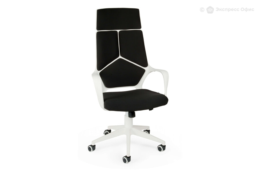  Кресло для руководителя IQ white Ткань черная - фото товара 1 из 3