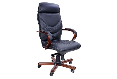Кресло для руководителя Leeds Wood A - фото товара 2 из 7