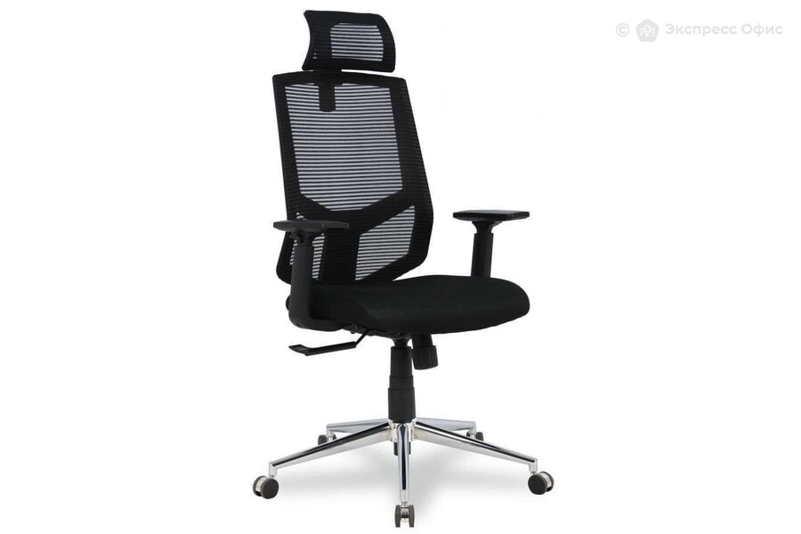  Кресло для руководителя College HLC-1500HLX/Black Ткань сетка чёрная - фото товара 1 из 3