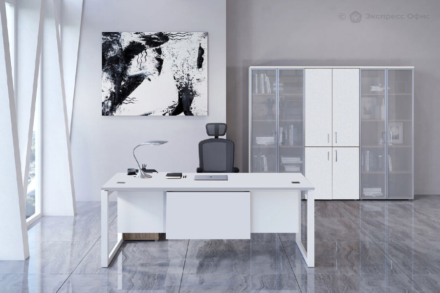 Кабинет руководителя Onix Белый бриллиант - фото товара 1 из 3