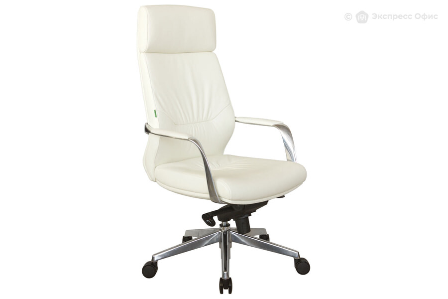  Кресло для руководителя RV Design Alvaro Кожа белая (6207) - фото товара 1 из 3