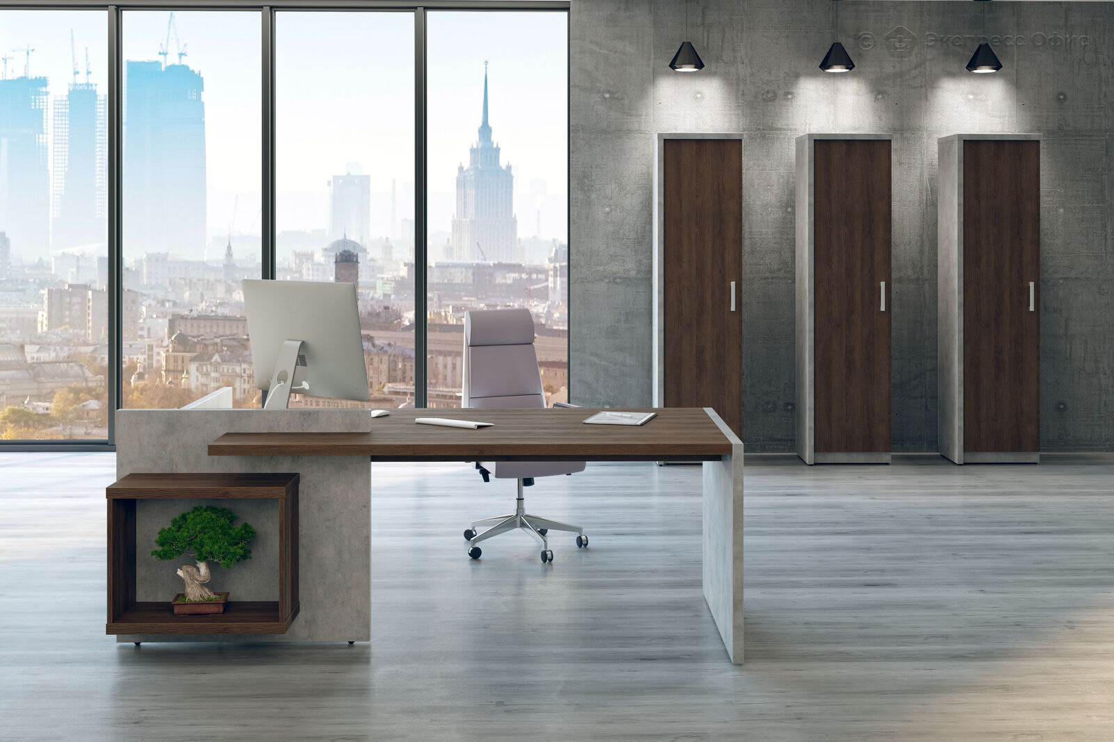 Кабинет руководителя Wood&Stone - фото товара 2 из 14