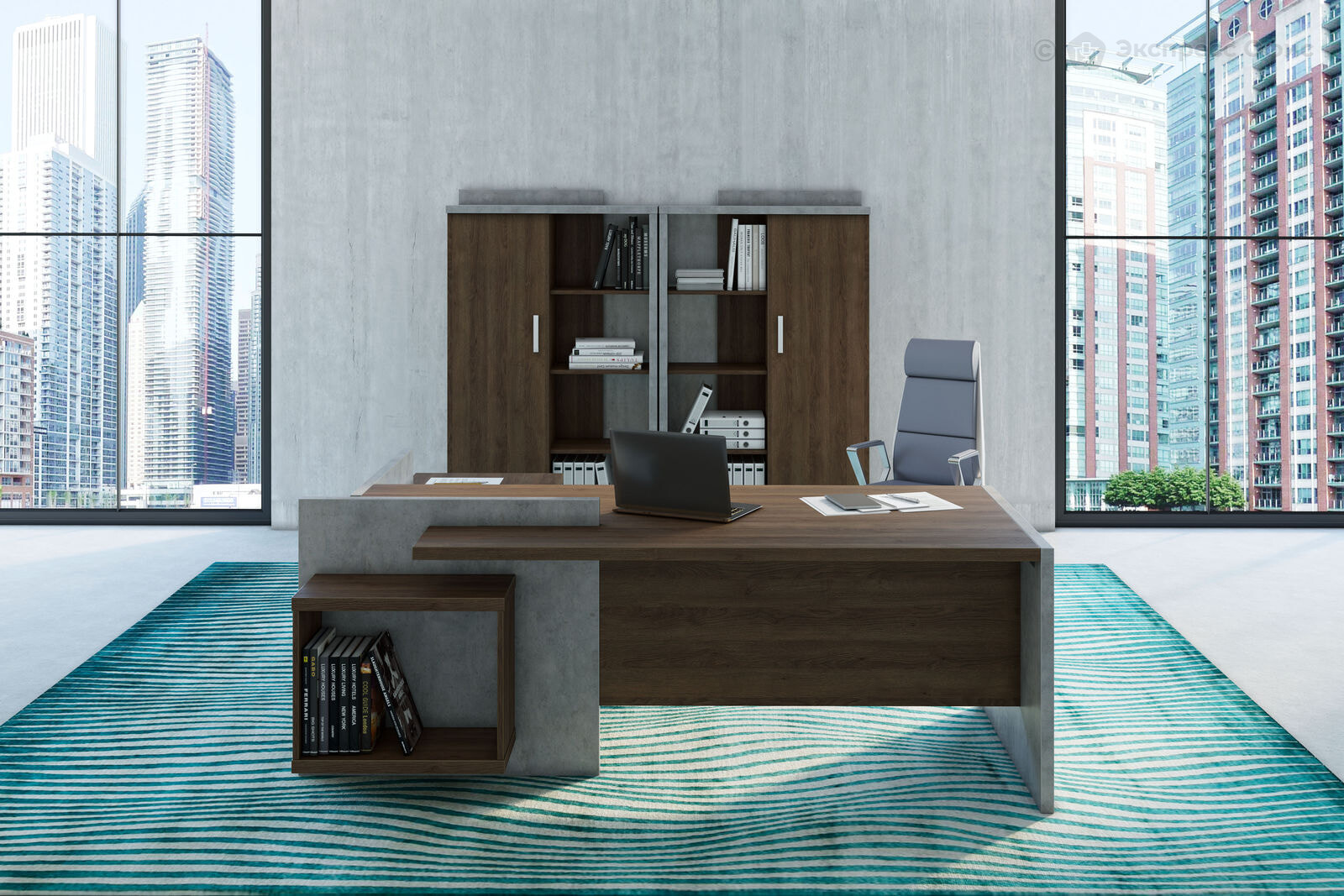 Кабинет руководителя Wood&Stone - фото товара 7 из 14
