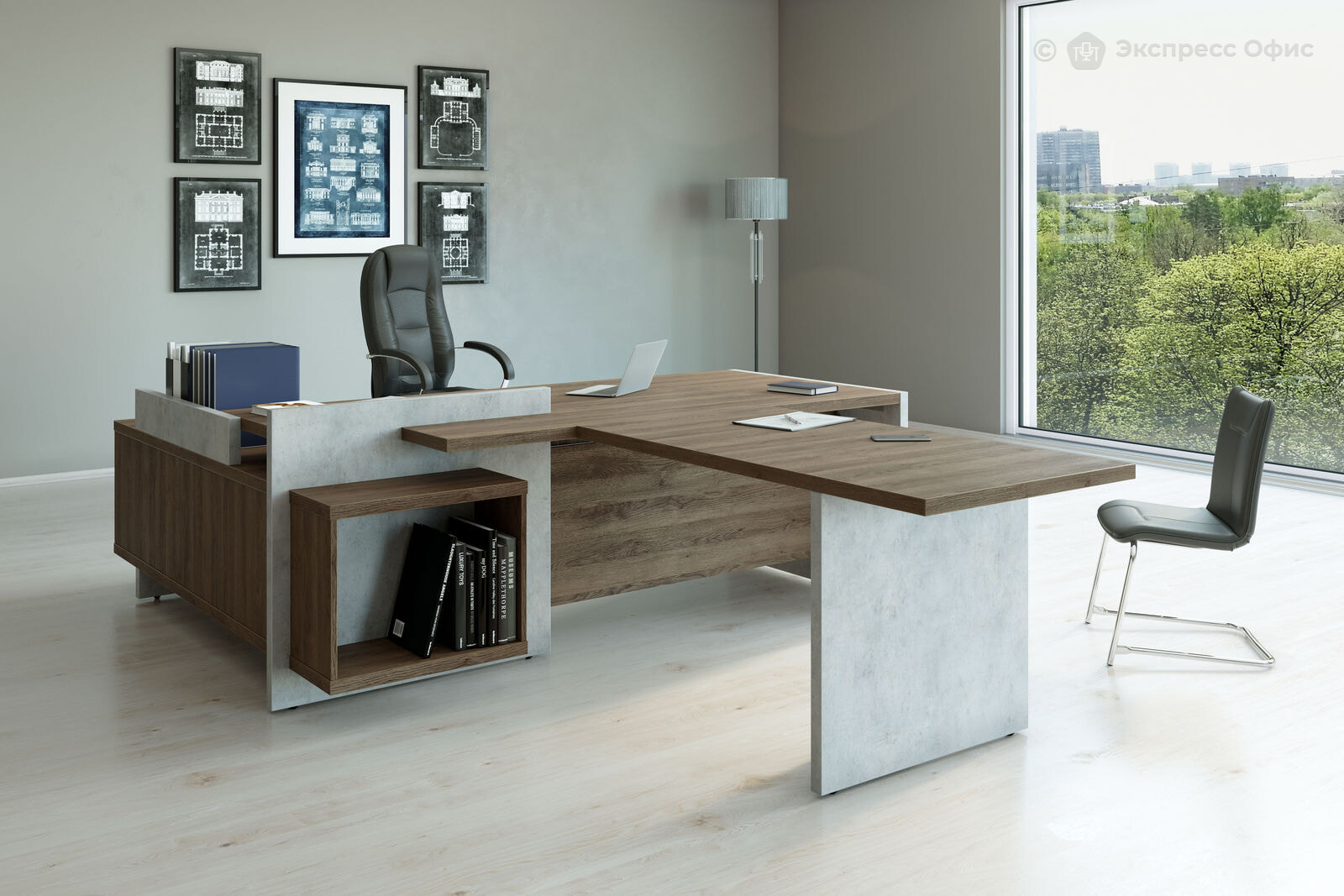 Кабинет руководителя Wood&Stone - фото товара 6 из 14