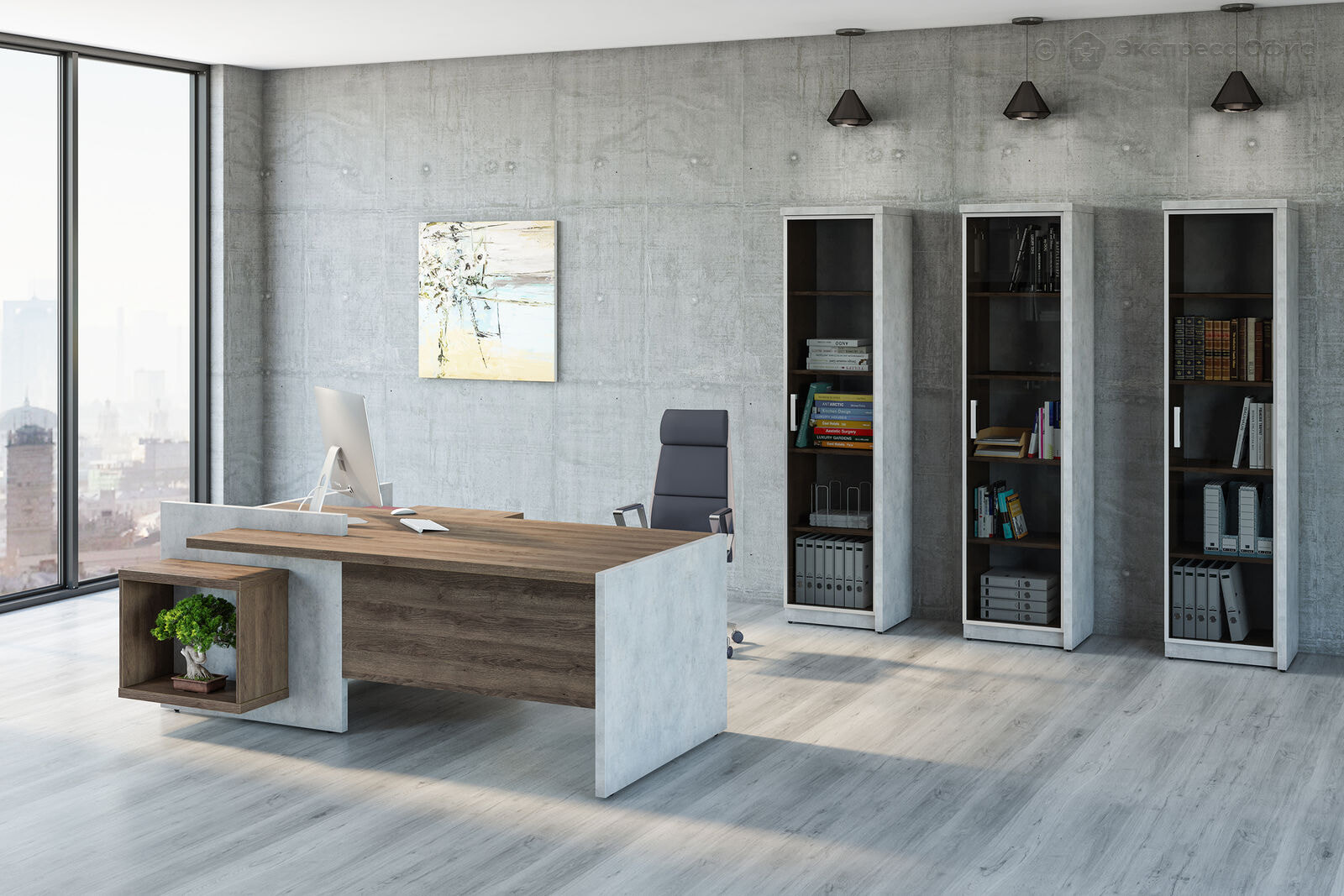 Кабинет руководителя Wood&Stone - фото товара 3 из 14