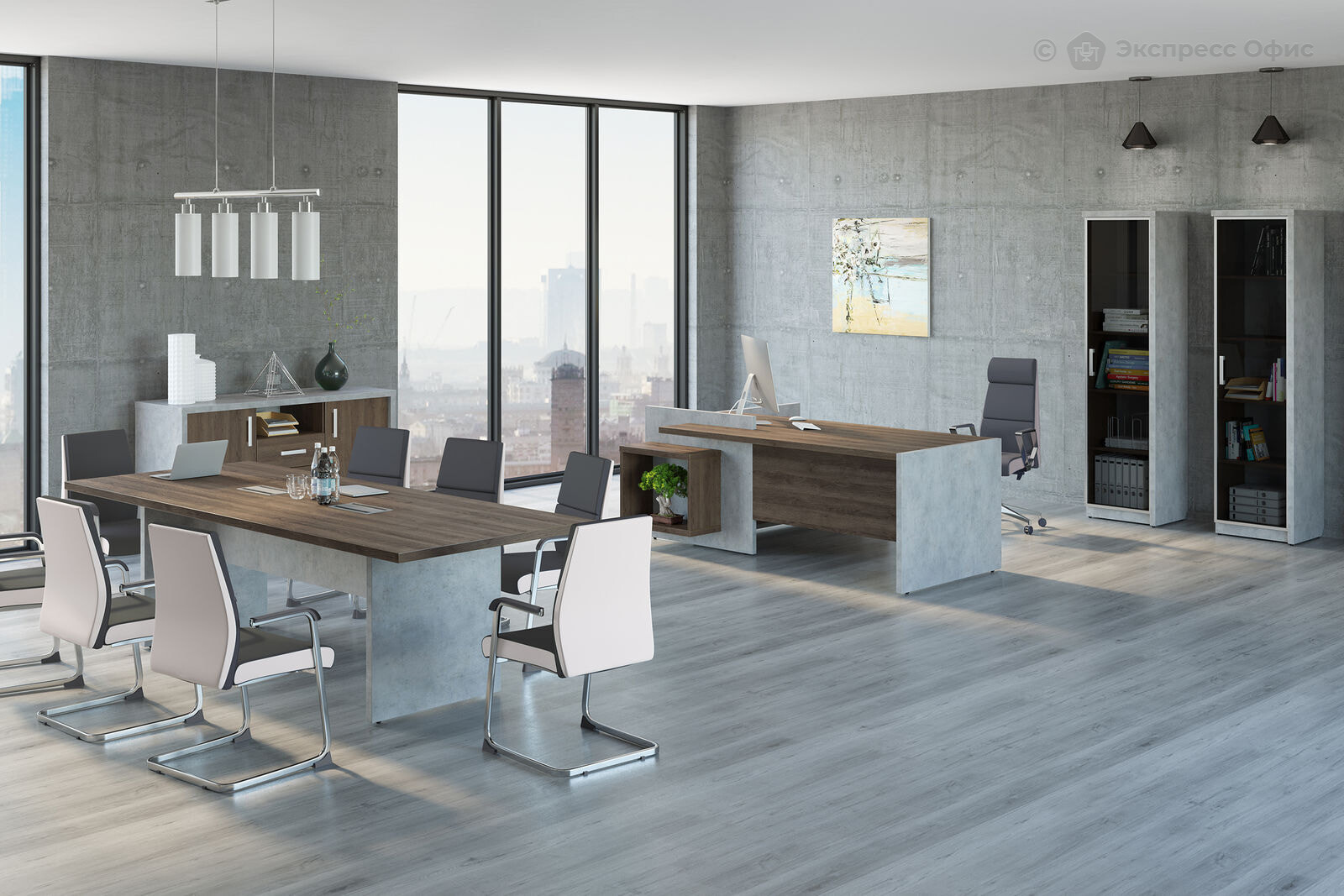 Кабинет руководителя Wood&Stone - фото товара 4 из 14