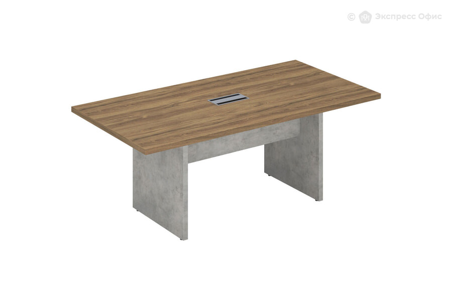  Стол для переговоров на 6 человек Wood&Stone СФ-531101 Дуб Чарльстон/Бетон Чикаго - фото товара 1 из 3