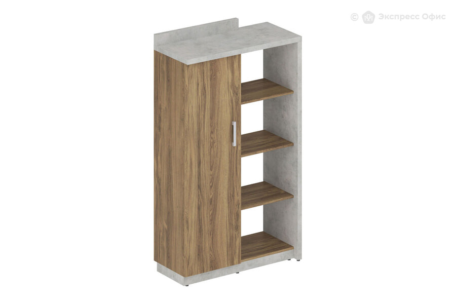  Шкаф для документов (комплект № 1) Wood&Stone СФ-534101 + СФ-535113 Дуб Чарльстон/Бетон Чикаго - фото товара 1 из 3
