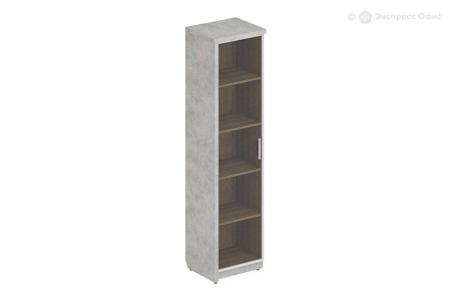  Шкаф для документов (комплект № 7) Wood&Stone СФ-534501 + СФ-535505 Дуб Чарльстон/Бетон Чикаго - фото товара 1 из 3