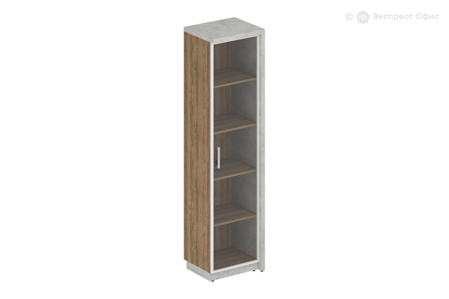  Шкаф для документов (комплект № 8) Wood&Stone СФ-534502 + СФ-535505 Дуб Чарльстон/Бетон Чикаго - фото товара 1 из 3