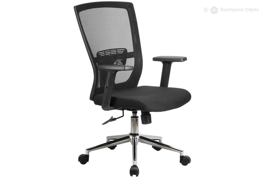  Кресло офисное RCH 831E Ткань черная/Сетка черная - фото товара 1 из 3