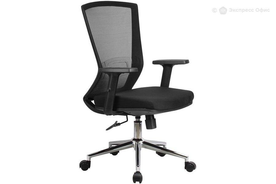  Кресло офисное RCH 871E Ткань черная/Сетка черная - фото товара 1 из 3